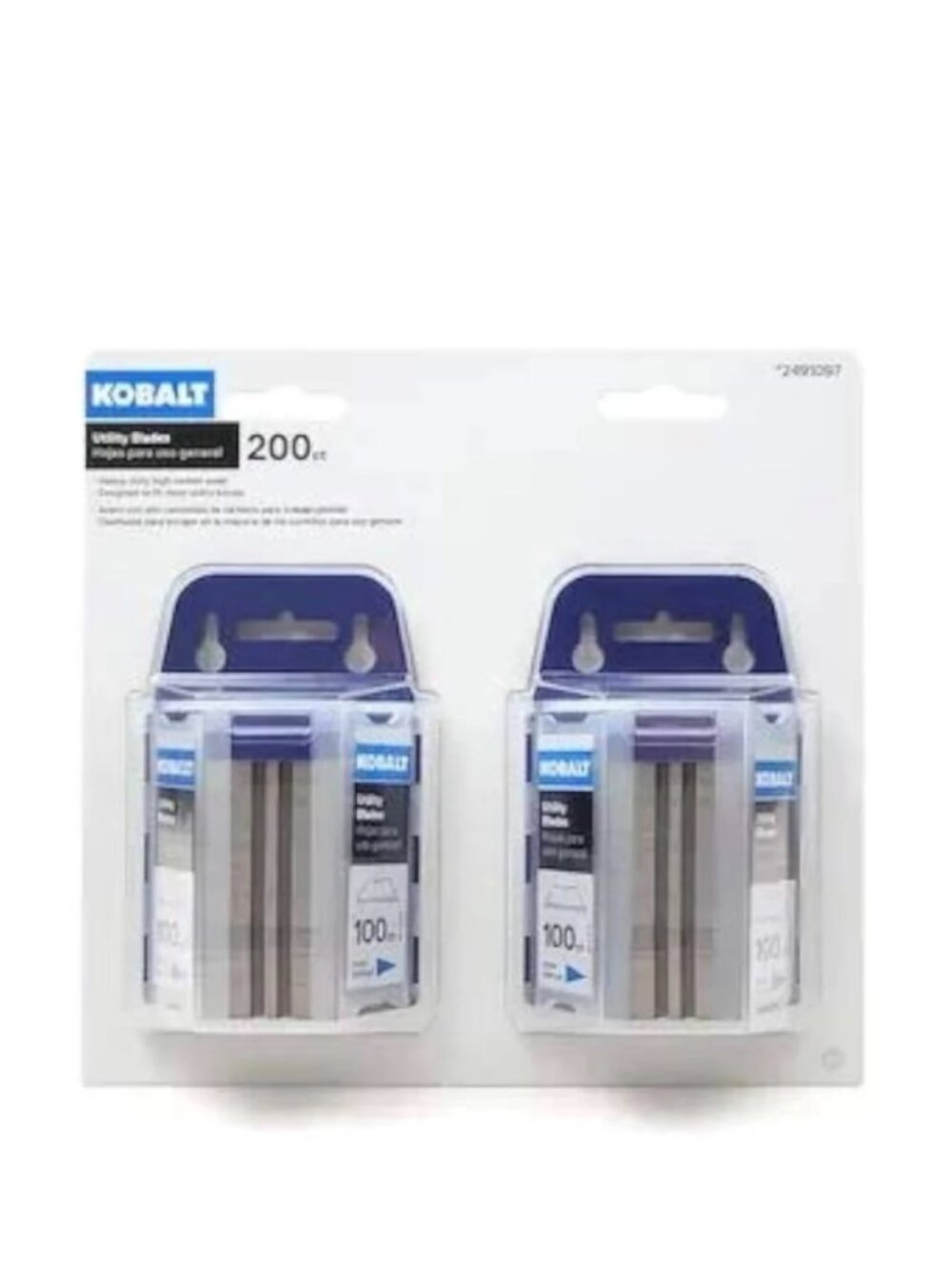 Kobalt Carbon Steel Utility Knife Replacement Blades 200 Pack New 2491097